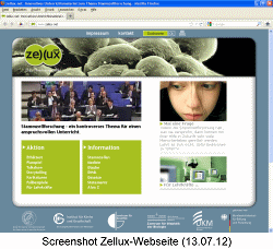 Screenshot Webseite